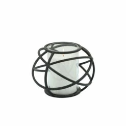 Best Pirce 🔔 Sagebrook Home Set Of 2 6" Orb Candle Holder , Black 6"H - 8.0" X 8.0" X 6.0" 👍 -Sagebrook Home Online Shop unnamed file 430