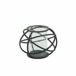 Best Pirce 🔔 Sagebrook Home Set Of 2 6" Orb Candle Holder , Black 6"H - 8.0" X 8.0" X 6.0" 👍 -Sagebrook Home Online Shop unnamed file 432