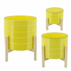 Hot Sale π Sagebrook Home 6" Striped Planter With Wood Stand, Yellow 7.0"H - 6.0" X 6.0" X 7.0" π 5 Hot Sale π Sagebrook Home 6" Striped Planter With Wood Stand, Yellow 7.0"H - 6.0" X 6.0" X 7.0" π -Sagebrook Home Online Shop unnamed file 4322