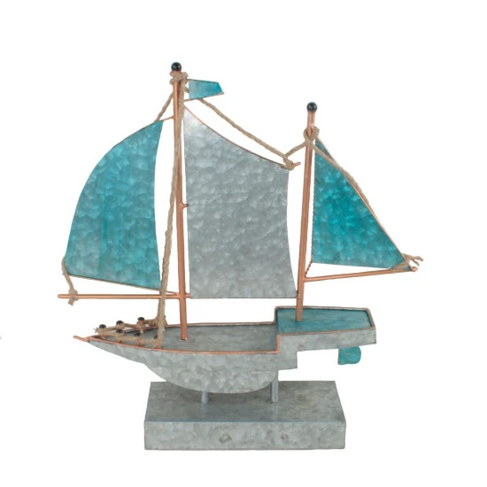 Discount β Sagebrook Home Silver, Teal Metal Sailboat 23.0"H - 21.25" X 5.0" X 23.0" π 3 Discount β Sagebrook Home Silver, Teal Metal Sailboat 23.0"H - 21.25" X 5.0" X 23.0" π