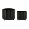 Best reviews of 😍 Sagebrook Home Set Of 2 Lines Footed Planters 10, 12" Black 12.0"H - 12.0" X 12.0" X 12.0" ⭐