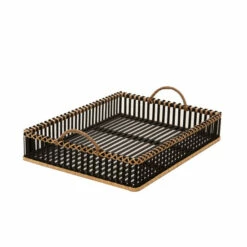 New ⌛ Sagebrook Home Set Of 2 Bamboo Trays 20, 22", Black 4"H - 22.0" X 17.0" X 4.0" 🔥 -Sagebrook Home Online Shop unnamed file 4401