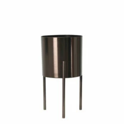 Best Sale ⌛ Sagebrook Home Set Of 3 Metal Planters On Stand 18, 15, 12"h, Gray 18"H - 10.0" X 10.0" X 18.0" 💯 -Sagebrook Home Online Shop unnamed file 4416