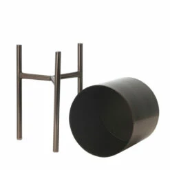 Best Sale ⌛ Sagebrook Home Set Of 3 Metal Planters On Stand 18, 15, 12"h, Gray 18"H - 10.0" X 10.0" X 18.0" 💯 -Sagebrook Home Online Shop unnamed file 4420