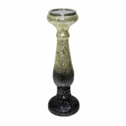 Buy 💯 Sagebrook Home 15" Plum Crackled Candle Holder 15.25"H - 5.25" X 5.25" X 15.25" 🔔