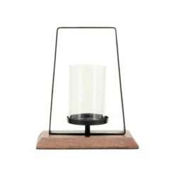 Cheapest 🛒 Sagebrook Home Metal, 11"h Hurricane With Wood Base, Black 11.0"H - 9.0" X 5.0" X 11.0" 🎉 -Sagebrook Home Online Shop unnamed file 4465