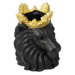 Buy ❤️ Sagebrook Home Resin 9" Lion With Crown, Black 9"H - 9.0" X 7.0" X 9.0" 😀 -Sagebrook Home Online Shop unnamed file 4504