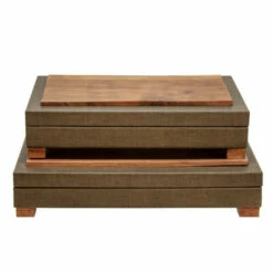 Flash Sale 😍 Sagebrook Home Wood 16" Faux Leather Box With Legs, Green 3.0"H - 16.0" X 10.0" X 3.0" 💯 -Sagebrook Home Online Shop unnamed file 4519