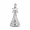 Flash Sale ⌛ Sagebrook Home 9"h Metal King Chess Piece, Silver 9"H - 5.0" X 5.0" X 9.0" 🔥