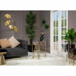 Brand new 😀 Sagebrook Home Polyresin 14" Elephant With Crown, Black, Gold 14"H - 7.0" X 6.0" X 14.0" 😀