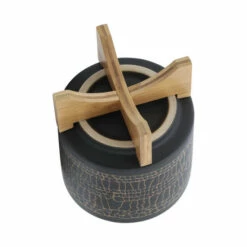 Hot Sale ❤️ Sagebrook Home 8" Glazed Planter With Stand, Black 9.0"H - 8.0" X 8.0" X 9.0" 👏 -Sagebrook Home Online Shop unnamed file 4577