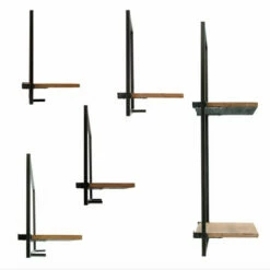 Best reviews of 🎁 Sagebrook Home Set Of 5 Wood, Metal Wall Shelves 13"H - 24.75" X 7.75" X 13.0" 👍 -Sagebrook Home Online Shop unnamed file 460