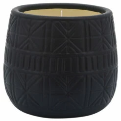 Best Sale 😀 Sagebrook Home 7" Tribal Scented Candle, Black 28oz 6.0"H - 7.0" X 7.0" X 6.0" ❤️