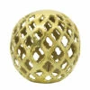 Best Pirce 💯 Sagebrook Home Metal, 8" Cut-out Orb, Gold 8.25"H - 8.0" X 8.0" X 8.25" 😍 -Sagebrook Home Online Shop unnamed file 4603