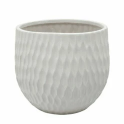 Flash Sale 🔔 Sagebrook Home Ec, Set Of 3 Ceramic Planters, Matte White 8"H - 9.0" X 9.0" X 8.0" 🔔 -Sagebrook Home Online Shop unnamed file 4613