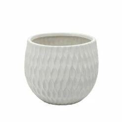 Flash Sale 🔔 Sagebrook Home Ec, Set Of 3 Ceramic Planters, Matte White 8"H - 9.0" X 9.0" X 8.0" 🔔 -Sagebrook Home Online Shop unnamed file 4614
