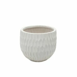 Flash Sale 🔔 Sagebrook Home Ec, Set Of 3 Ceramic Planters, Matte White 8"H - 9.0" X 9.0" X 8.0" 🔔 -Sagebrook Home Online Shop unnamed file 4615