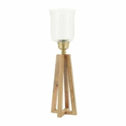 New 🔥 Sagebrook Home Wood, 23"h Torch Candle Holder, Natural 23.0"H - 7.0" X 7.0" X 23.0" 🛒 -Sagebrook Home Online Shop unnamed file 4628