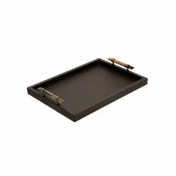 Wholesale 😀 Sagebrook Home Wood Set Of 2 14, 18" Faux Leather Tray, Brown 1.0"H - 18.0" X 14.0" X 1.0" 🌟 -Sagebrook Home Online Shop unnamed file 4632