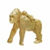 Deals 🔔 Sagebrook Home Polyresin 8" Gorilla With Baby Figurine, Gold 8"H - 10.0" X 4.0" X 8.0" ✔️