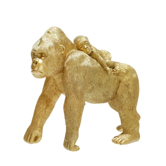 Deals ๐ Sagebrook Home Polyresin 8" Gorilla With Baby Figurine, Gold 8"H - 10.0" X 4.0" X 8.0" โ๏ธ 3 Deals ๐ Sagebrook Home Polyresin 8" Gorilla With Baby Figurine, Gold 8"H - 10.0" X 4.0" X 8.0" โ๏ธ