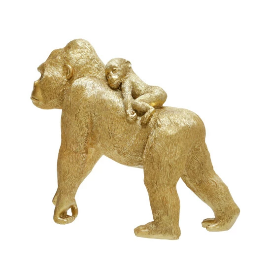 Deals ๐ Sagebrook Home Polyresin 8" Gorilla With Baby Figurine, Gold 8"H - 10.0" X 4.0" X 8.0" โ๏ธ 5 Deals ๐ Sagebrook Home Polyresin 8" Gorilla With Baby Figurine, Gold 8"H - 10.0" X 4.0" X 8.0" โ๏ธ - Image 3