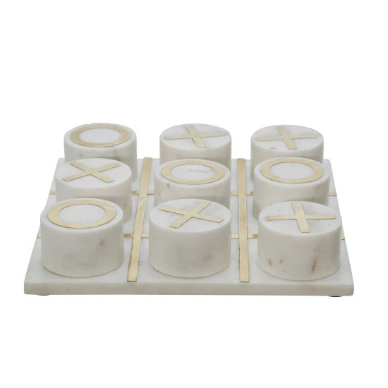 Discount ๐ Sagebrook Home Marble 7x7 Tic-tac-toe, Black, Gold 2.0"H - 7.0" X 7.0" X 2.0" ๐ฏ 5 Discount ๐ Sagebrook Home Marble 7x7 Tic-tac-toe, Black, Gold 2.0"H - 7.0" X 7.0" X 2.0" ๐ฏ - Image 3