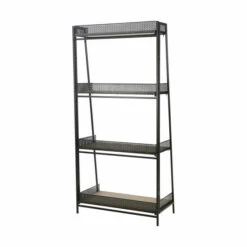 Hot Sale 🎁 Sagebrook Home Metal, Wood 55" Foldable Shelf, Brown, Black 51.0"H - 24.0" X 12.0" X 51.0" 🛒 -Sagebrook Home Online Shop unnamed file 4678