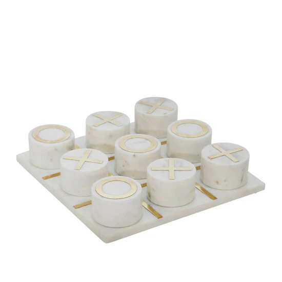 Discount ๐ Sagebrook Home Marble 7x7 Tic-tac-toe, Black, Gold 2.0"H - 7.0" X 7.0" X 2.0" ๐ฏ 8 Discount ๐ Sagebrook Home Marble 7x7 Tic-tac-toe, Black, Gold 2.0"H - 7.0" X 7.0" X 2.0" ๐ฏ - Image 6