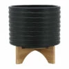 Coupon ⭐ Sagebrook Home 10" Textured Planter With Stand, Black 8.0"H - 11.0" X 11.0" X 8.0" ✨ -Sagebrook Home Online Shop unnamed file 4694