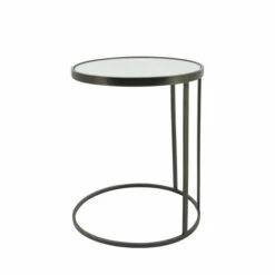 Hot Sale 👏 Sagebrook Home Metal, Set Of 2 21, 24" Mirrored Side Tables, Black 24.0"H - 16.0" X 18.0" X 24.0" ✔️ -Sagebrook Home Online Shop unnamed file 4717