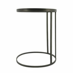 Hot Sale 👏 Sagebrook Home Metal, Set Of 2 21, 24" Mirrored Side Tables, Black 24.0"H - 16.0" X 18.0" X 24.0" ✔️ -Sagebrook Home Online Shop unnamed file 4719