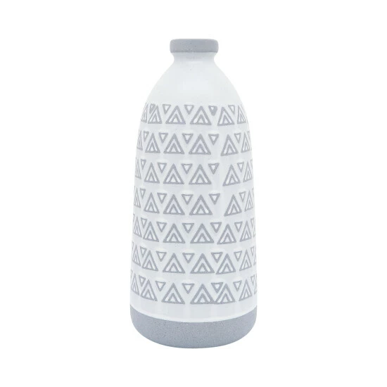 Discount ๐ฏ Sagebrook Home Ceramic 14"h Aztec Vase, Gray 14.0"H ๐ 3 Discount ๐ฏ Sagebrook Home Ceramic 14"h Aztec Vase, Gray 14.0"H ๐