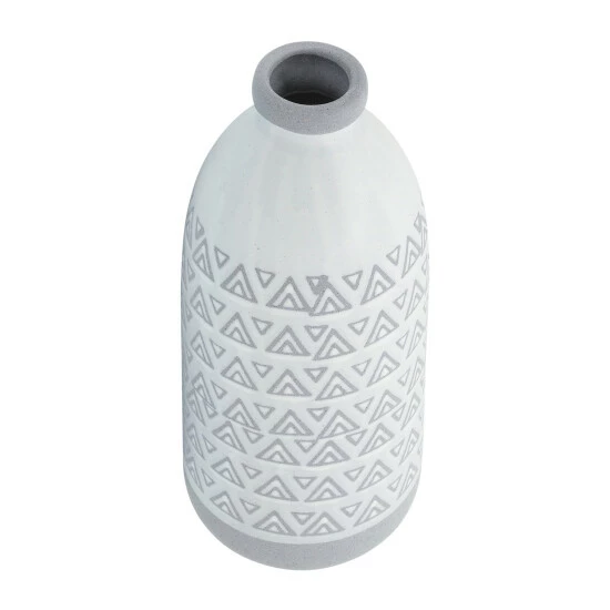 Discount ๐ฏ Sagebrook Home Ceramic 14"h Aztec Vase, Gray 14.0"H ๐ 5 Discount ๐ฏ Sagebrook Home Ceramic 14"h Aztec Vase, Gray 14.0"H ๐ - Image 3