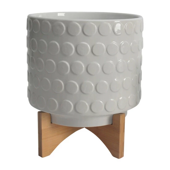 Brand new ๐ Sagebrook Home Ceramic Set Of 2 8, 10" Planter On Wooden Stand, White 12.0"H - 10.0" X 10.0" X 12.0" ๐คฉ 4 Brand new ๐ Sagebrook Home Ceramic Set Of 2 8, 10" Planter On Wooden Stand, White 12.0"H - 10.0" X 10.0" X 12.0" ๐คฉ - Image 2