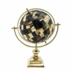 Hot Sale 🛒 Sagebrook Home 14"h Globe, Brown, Gold 14.0"H - 8.0" X 9.0" X 14.0" 👍 -Sagebrook Home Online Shop unnamed file 4738