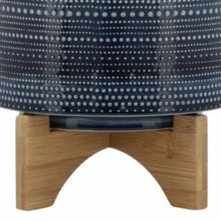 Best reviews of ❤️ Sagebrook Home 8" Dotted Planter With Wood Stand, Blue 7.0"H - 8.0" X 8.0" X 7.0" ⭐ -Sagebrook Home Online Shop unnamed file 4763