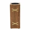 Brand new 🥰 Sagebrook Home Wood 10" Pillar Holder, Brown 10"H - 4.0" X 4.0" X 10.0" 👍 -Sagebrook Home Online Shop unnamed file 4764