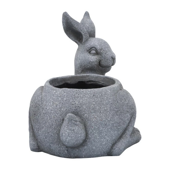 Promo โ๏ธ Sagebrook Home Resin, 15"d Sitting Bunny Planter, Gray 11"H - 15.0" X 11.0" X 11.0" ๐ 5 Promo โ๏ธ Sagebrook Home Resin, 15"d Sitting Bunny Planter, Gray 11"H - 15.0" X 11.0" X 11.0" ๐ - Image 3