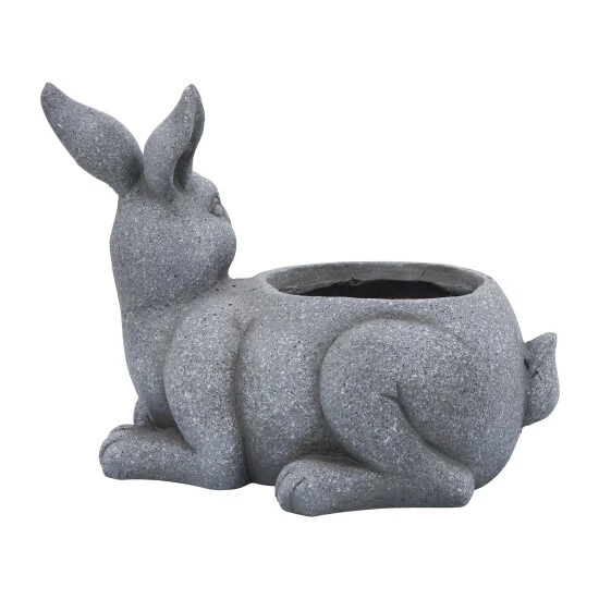Promo โ๏ธ Sagebrook Home Resin, 15"d Sitting Bunny Planter, Gray 11"H - 15.0" X 11.0" X 11.0" ๐ 6 Promo โ๏ธ Sagebrook Home Resin, 15"d Sitting Bunny Planter, Gray 11"H - 15.0" X 11.0" X 11.0" ๐ - Image 4