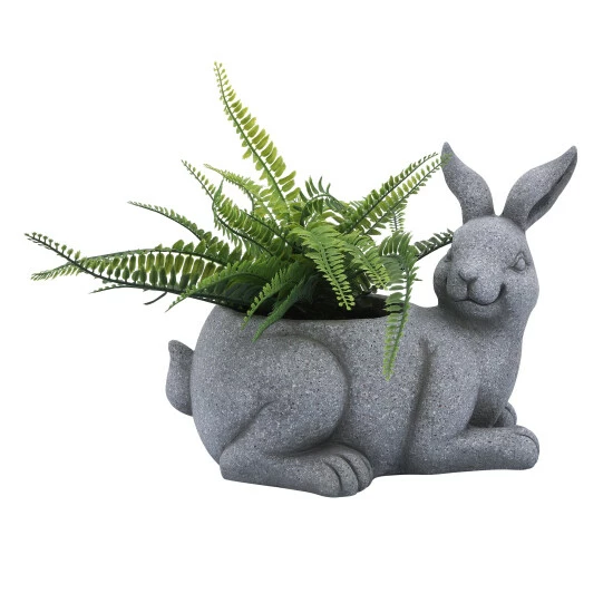 Promo โ๏ธ Sagebrook Home Resin, 15"d Sitting Bunny Planter, Gray 11"H - 15.0" X 11.0" X 11.0" ๐ 7 Promo โ๏ธ Sagebrook Home Resin, 15"d Sitting Bunny Planter, Gray 11"H - 15.0" X 11.0" X 11.0" ๐ - Image 5