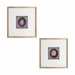 Wholesale ❤️ Sagebrook Home 20x20 Set Of 2 Framed Agate, Purple 20.0"H ⭐