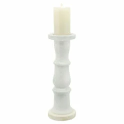Discount ❤️ Sagebrook Home Ceramic 16" Candle Holder, Beige Fade Matt 16"H - 5.5" X 5.5" X 16.0" 👏 -Sagebrook Home Online Shop unnamed file 4797