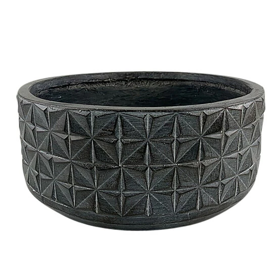 Deals π Sagebrook Home Resin, 15"d Textured Planter, Black 10"H - 15.0" X 15.0" X 10.0" π 3 Deals π Sagebrook Home Resin, 15"d Textured Planter, Black 10"H - 15.0" X 15.0" X 10.0" π