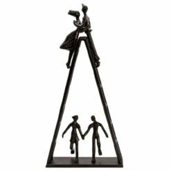 Best Pirce 🥰 Sagebrook Home 23" Metal Family On Ladder, Black 23"H - 11.0" X 3.0" X 23.0" ✔️ -Sagebrook Home Online Shop unnamed file 4816