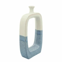 Top 10 ๐ Sagebrook Home Ceramic 18"h Vase With Cutout, Skyblue 18.0"H โจ
