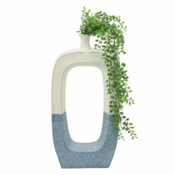 Top 10 🎉 Sagebrook Home Ceramic 18"h Vase With Cutout, Skyblue 18.0"H ✨ -Sagebrook Home Online Shop unnamed file 4823