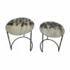 Buy 🧨 Sagebrook Home Metal, Set Of 2 22, 24" Round Side Tables, Ombre Gray, Mo 32.0"H - 21.0" X 21.0" X 32.0" ⌛ -Sagebrook Home Online Shop unnamed file 4836