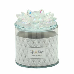 Top 10 โญ Sagebrook Home Crystal 5"soy Candle Lotus Box, Rainbow 13oz 5"H - 4.0" X 4.0" X 5.0" ๐