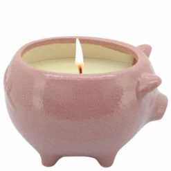 Hot Sale 👏 Sagebrook Home 6" Pig Scented Candle, Pink 9oz 4.0"H - 6.0" X 6.0" X 4.0" 😀 -Sagebrook Home Online Shop unnamed file 4887